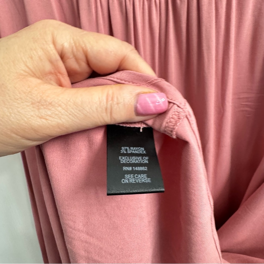 Torrid Women's Pink Mini Challis Embroidered Dress - Plus Size 1 - NWOT - Picture 9 of 11